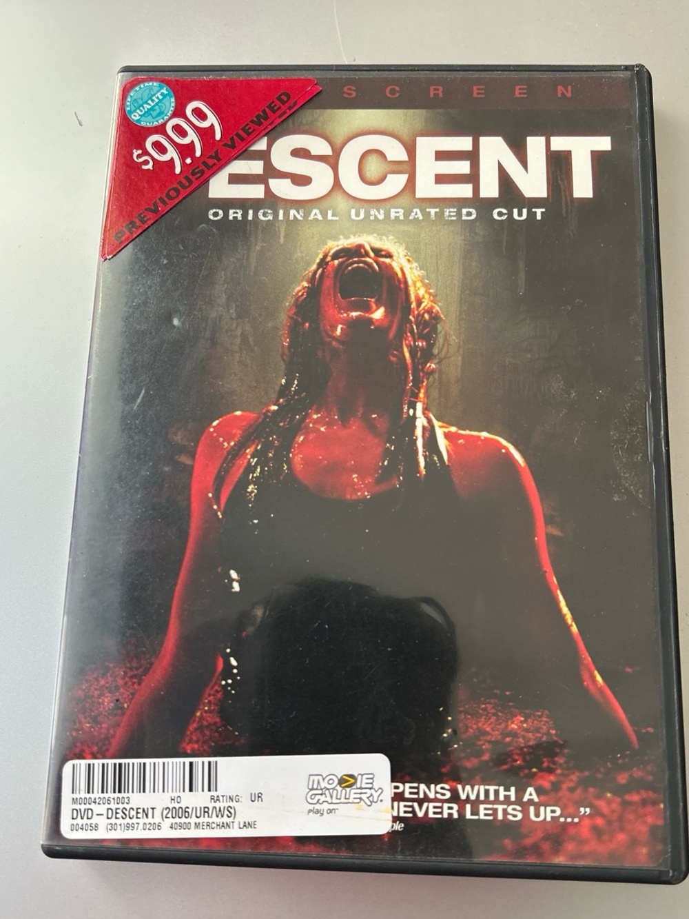 Descent 2006 DVD Horror Movie Spooky Thriller Film Preowned